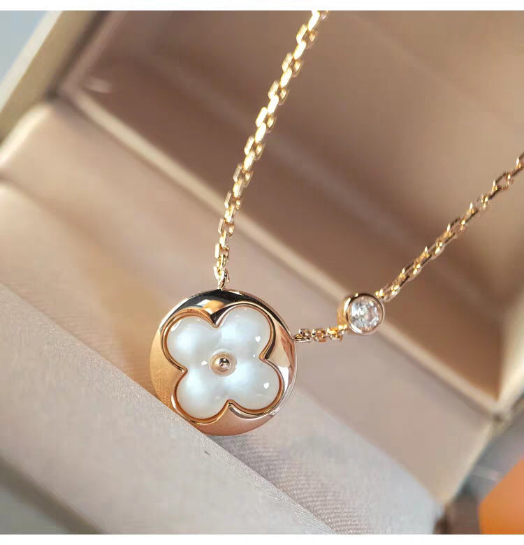 [⭐Shinejoy]SUN MOP GOLD 1 DIAMOND NECKLACE