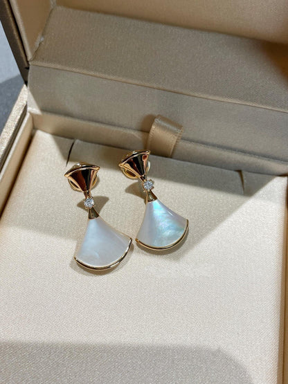 [⭐Shinejoy]DREAM MOP 1 DIAMOND EARRINGS
