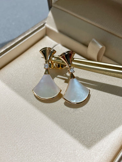 [⭐Shinejoy]DREAM MOP 1 DIAMOND EARRINGS