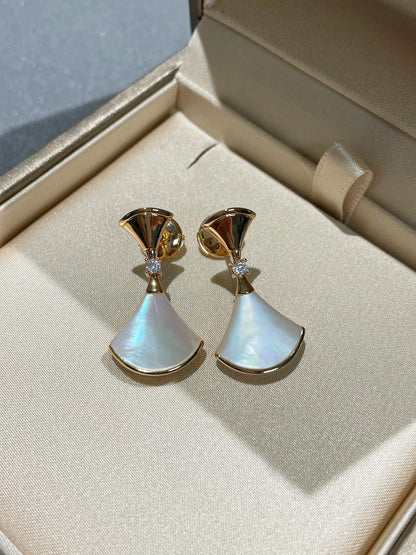 [⭐Shinejoy]DREAM MOP 1 DIAMOND EARRINGS