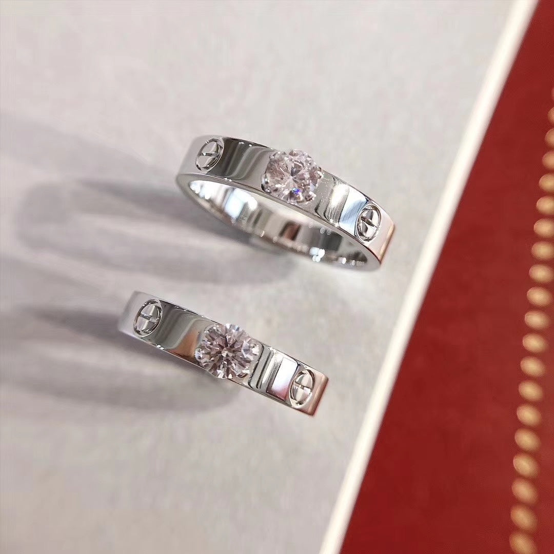 [⭐Shinejoy]LOVE RING 3.6MM 1 BIG DIAMOND