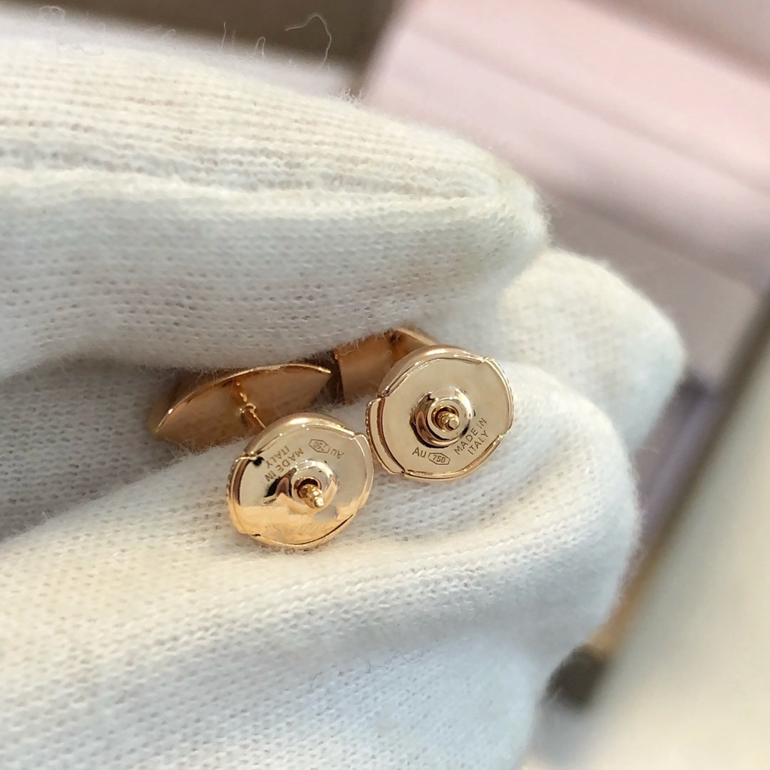 [⭐Shinejoy]DREAM EARRINGS 3 MOTIFS ONYX MOP PINK GOLD
