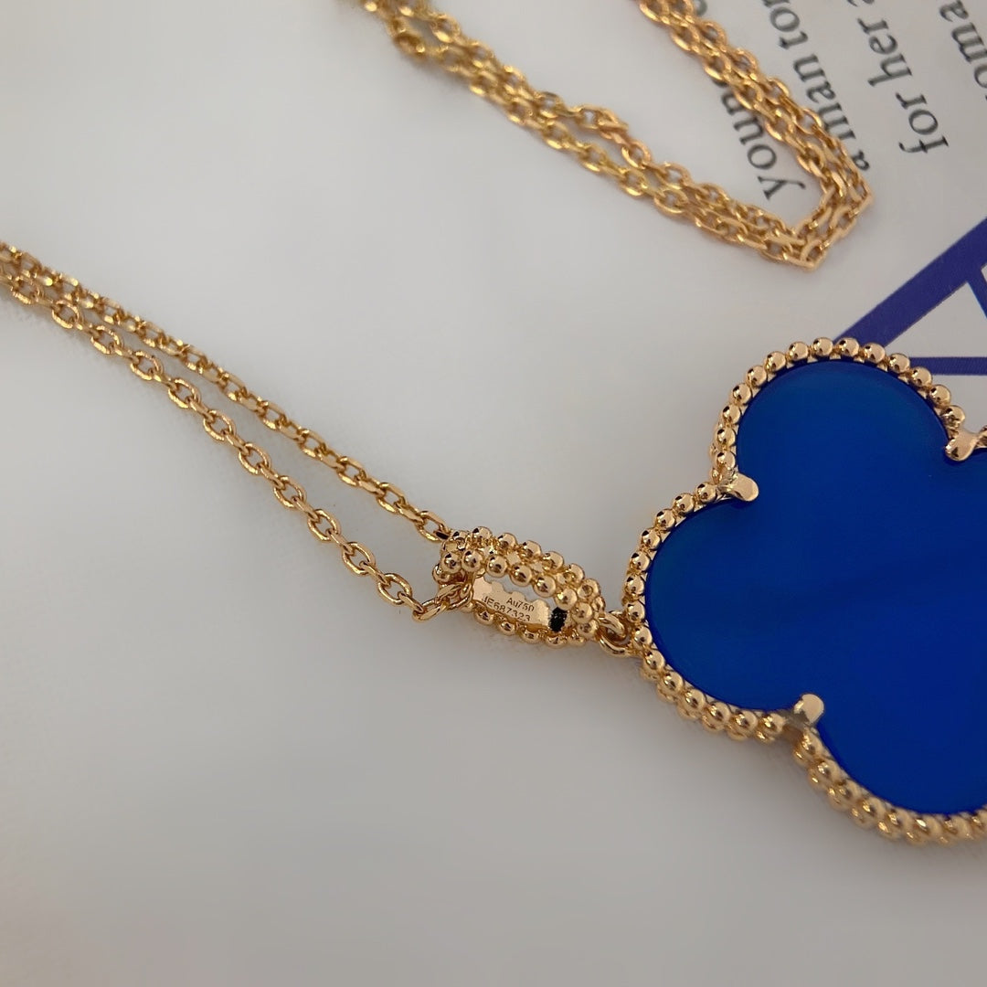 [⭐Shinejoy]CLOVER 25MM NECKLACE TURQUOISE ROSE GOLD