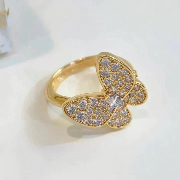 [⭐Shinejoy]BUTTERFLY DIAMOND RING
