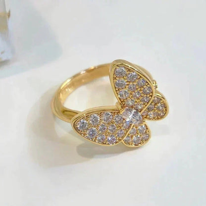[⭐Shinejoy]BUTTERFLY DIAMOND RING
