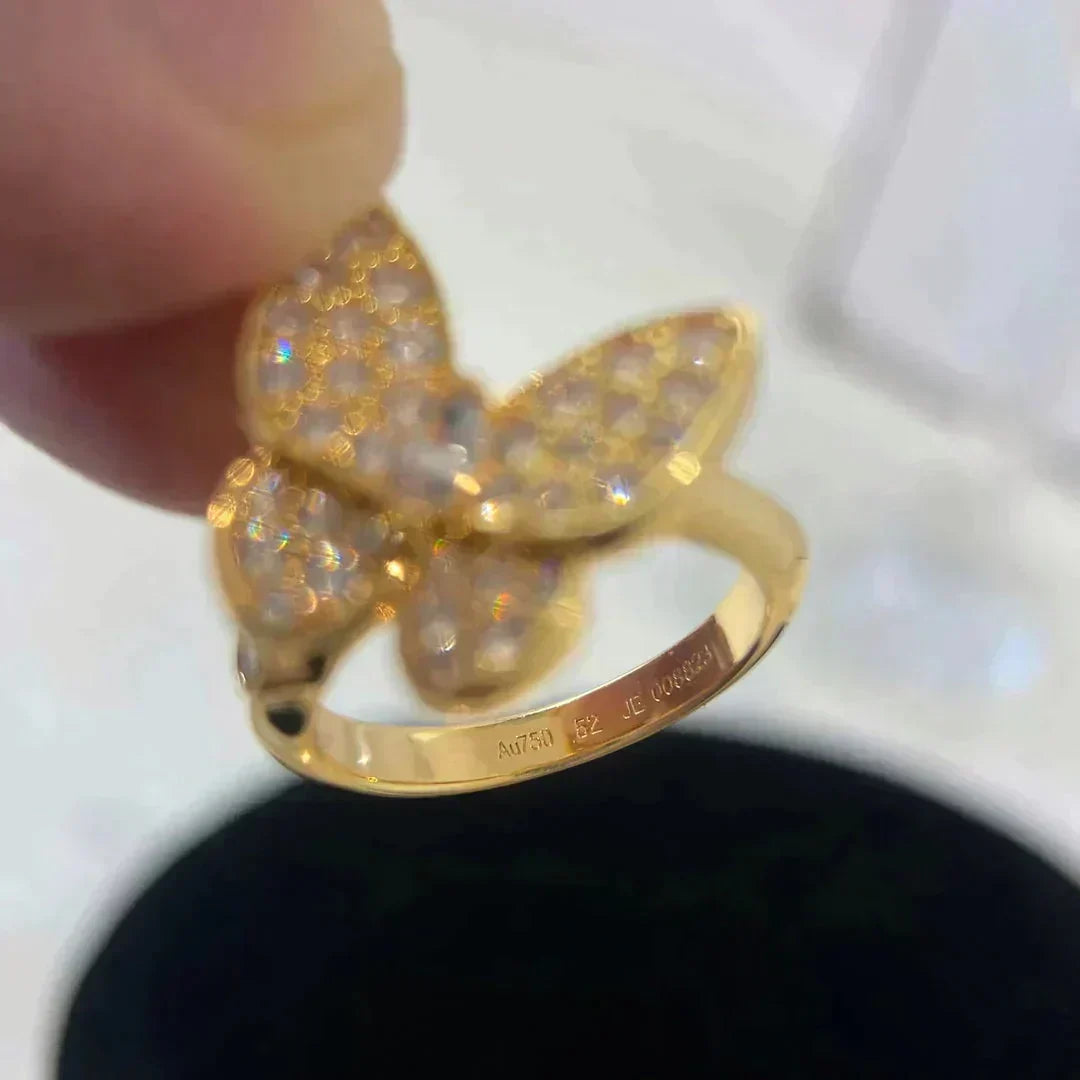 [⭐Shinejoy]BUTTERFLY DIAMOND RING