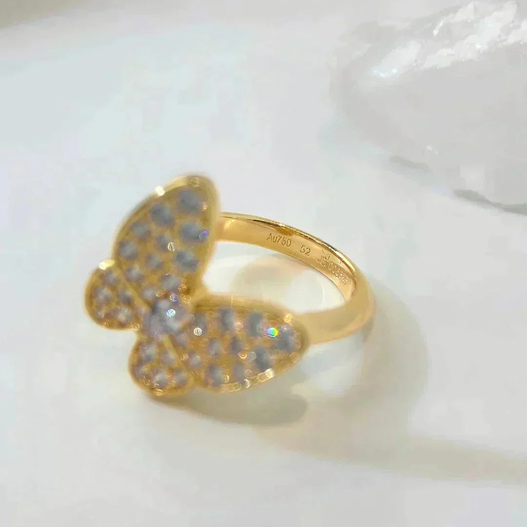 [⭐Shinejoy]BUTTERFLY DIAMOND RING