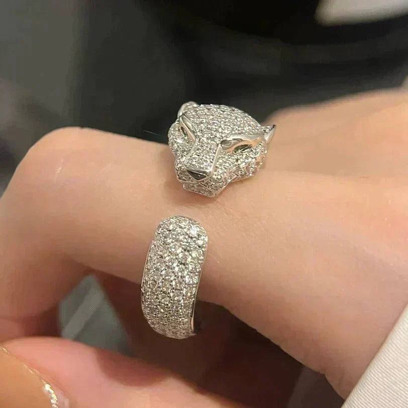 [⭐Shinejoy]PANTHERE 5.5MM ALL DIAMOND RING