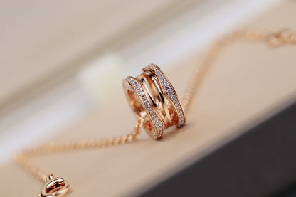 [⭐Shinejoy]ZERO 1 PINK GOLD NECKLACE