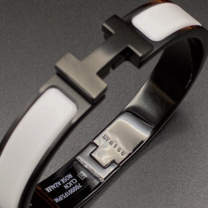 [⭐Shinejoy]H BRACELET 12MM BLACK WHITE CERAMIC
