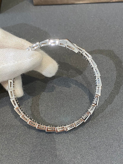 [⭐Shinejoy]SERPENTI BRACELET DIAMONDS SILVER