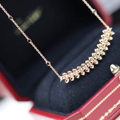 [⭐Shinejoy]CLASH PINK GOLD NECKLACE