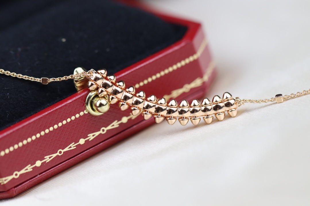[⭐Shinejoy]CLASH PINK GOLD NECKLACE
