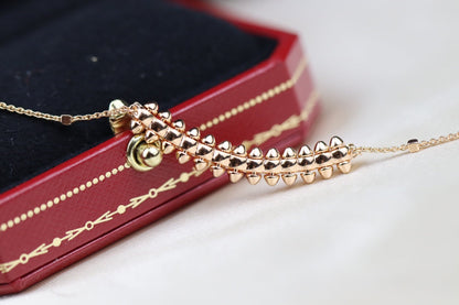 [⭐Shinejoy]CLASH PINK GOLD NECKLACE
