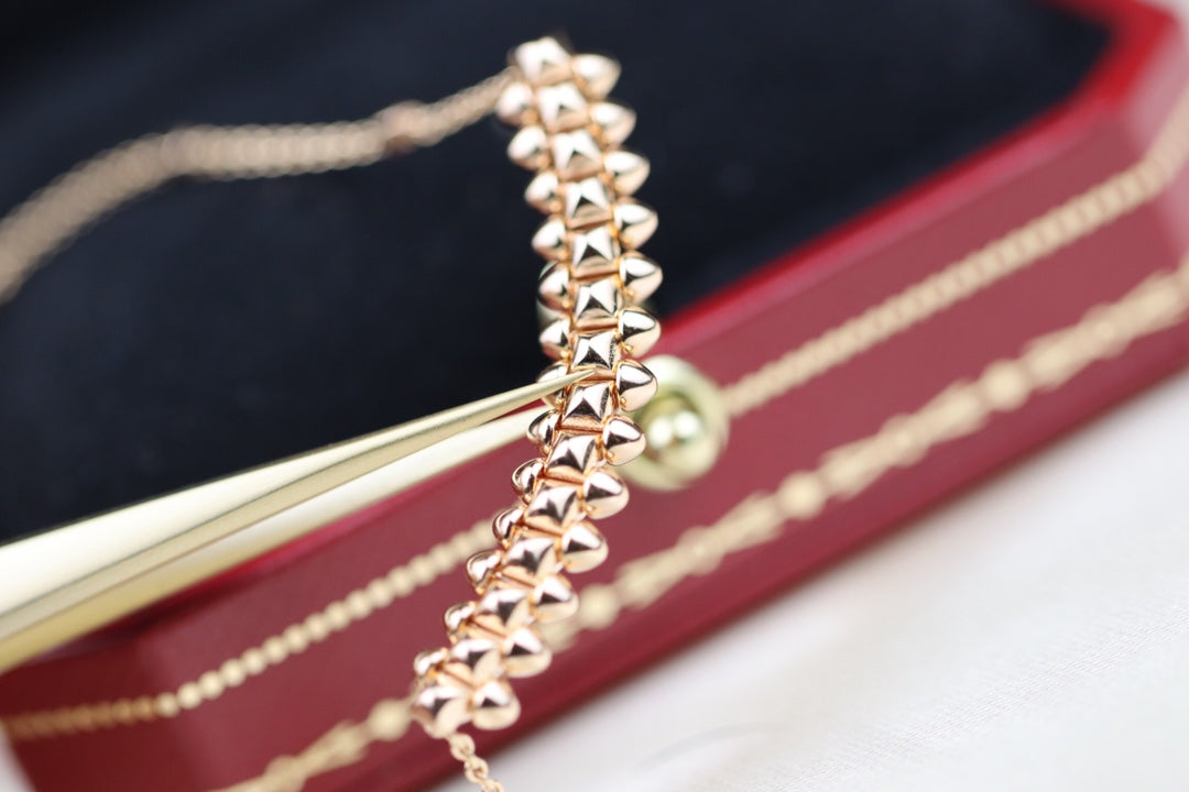 [⭐Shinejoy]CLASH PINK GOLD NECKLACE