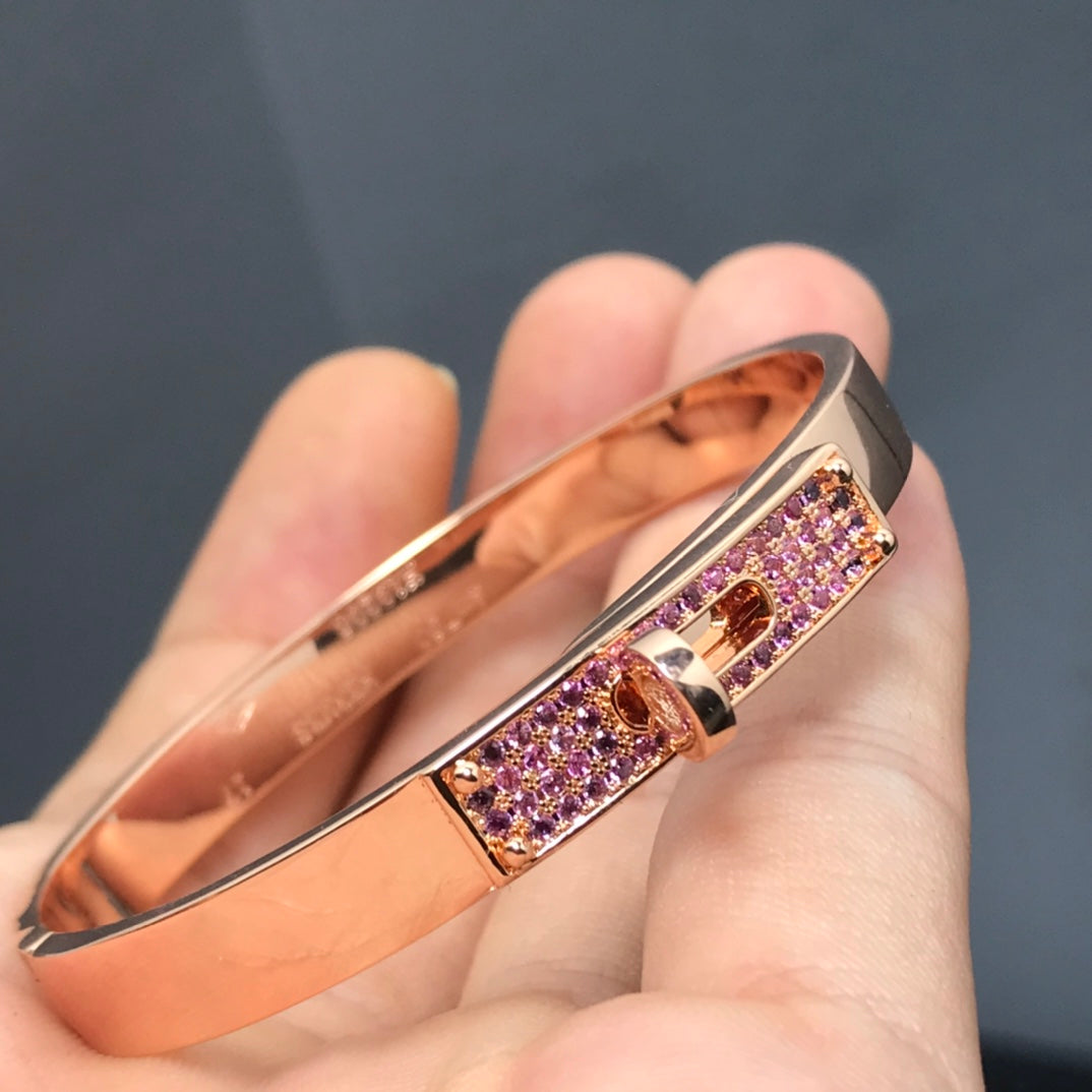 [⭐Shinejoy]KELLY BRACELET PINK DIAMOND
