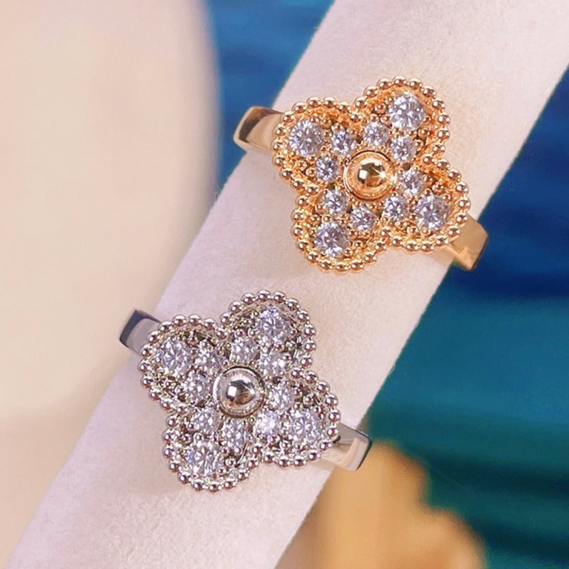 [⭐Shinejoy]CLOVER DIAMOND RING