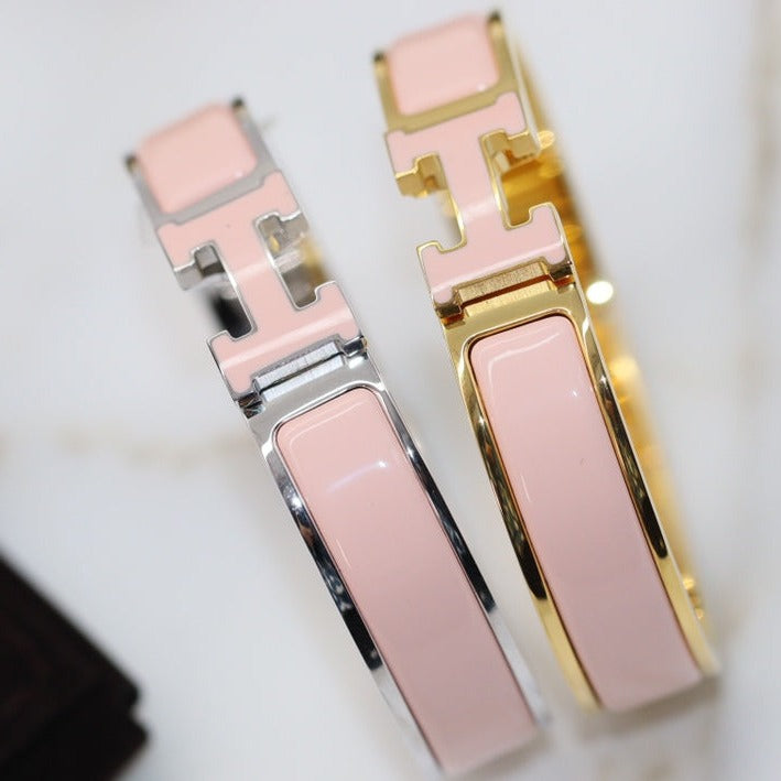 [⭐Shinejoy]H BRACELET 12MM PINK
