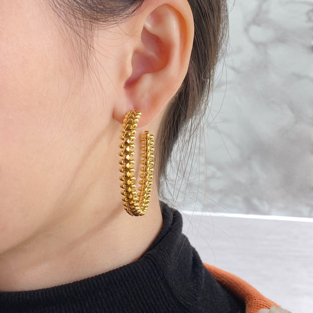 [⭐Shinejoy]CLASH HOOP EARRINGS