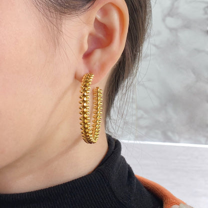 [⭐Shinejoy]CLASH HOOP EARRINGS
