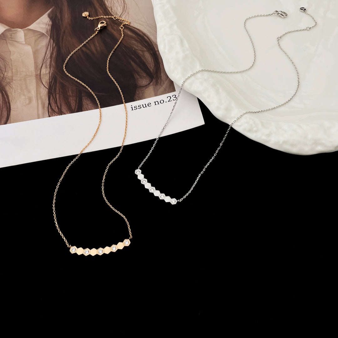 [⭐Shinejoy]BEE MY LOVE DIAMOND NECKLACE