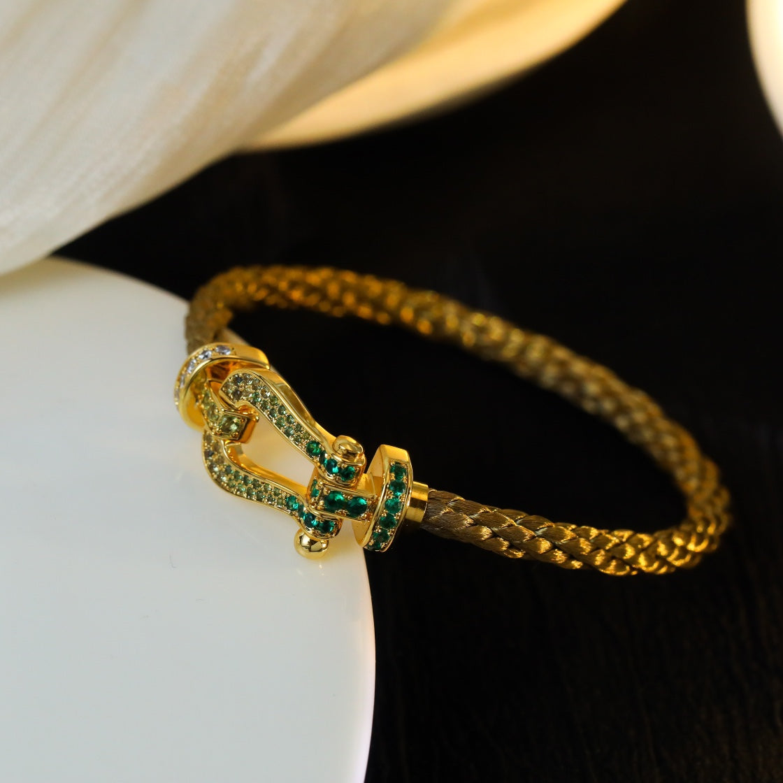 [⭐Shinejoy]FORCE 10 GOLD GREEN DIAMOND PAVED