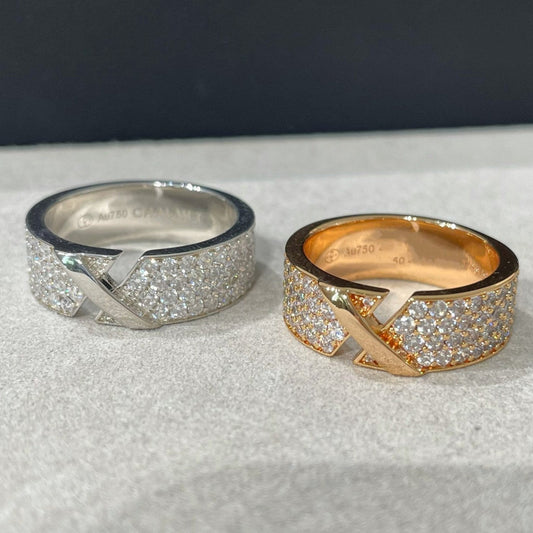 [⭐Shinejoy]LIENS EVIDENCE  DIAMOND PAVED RING