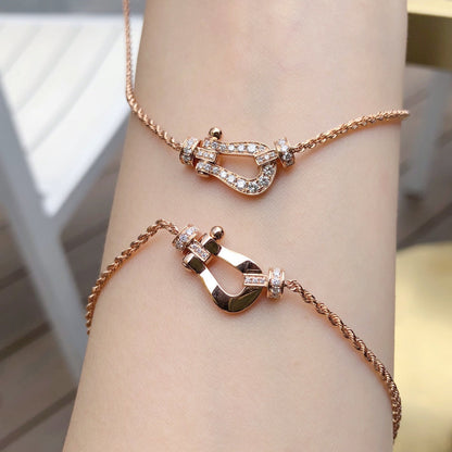 [⭐Shinejoy]FORCE 10 PINK GOLD DIAMOND NECKLACE