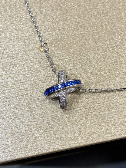 [⭐Shinejoy]LIENS DIAMOND SILVER NECKLACE