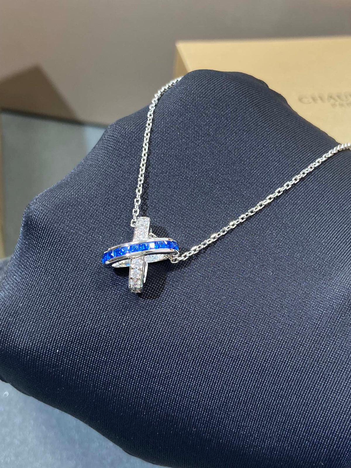 [⭐Shinejoy]LIENS DIAMOND SILVER NECKLACE