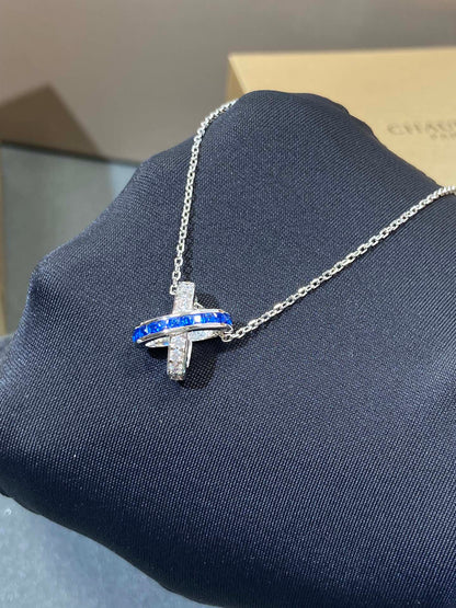 [⭐Shinejoy]LIENS DIAMOND SILVER NECKLACE
