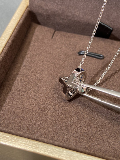 [⭐Shinejoy]LIENS DIAMOND SILVER NECKLACE