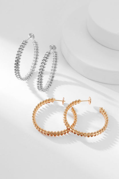 [⭐Shinejoy]CLASH HOOP EARRINGS