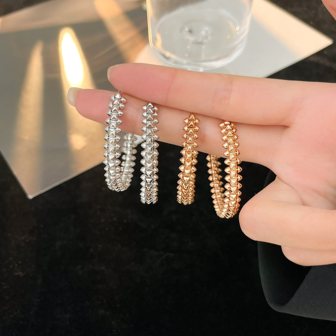 [⭐Shinejoy]CLASH HOOP EARRINGS