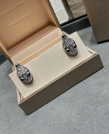 [⭐Shinejoy]SERPENT DIAMOND STUD EARRINGS
