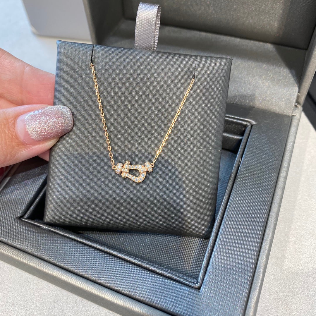 [⭐Shinejoy]FORCE 10 DIAMOND PINK GOLD NECKLACE MINI MODEL
