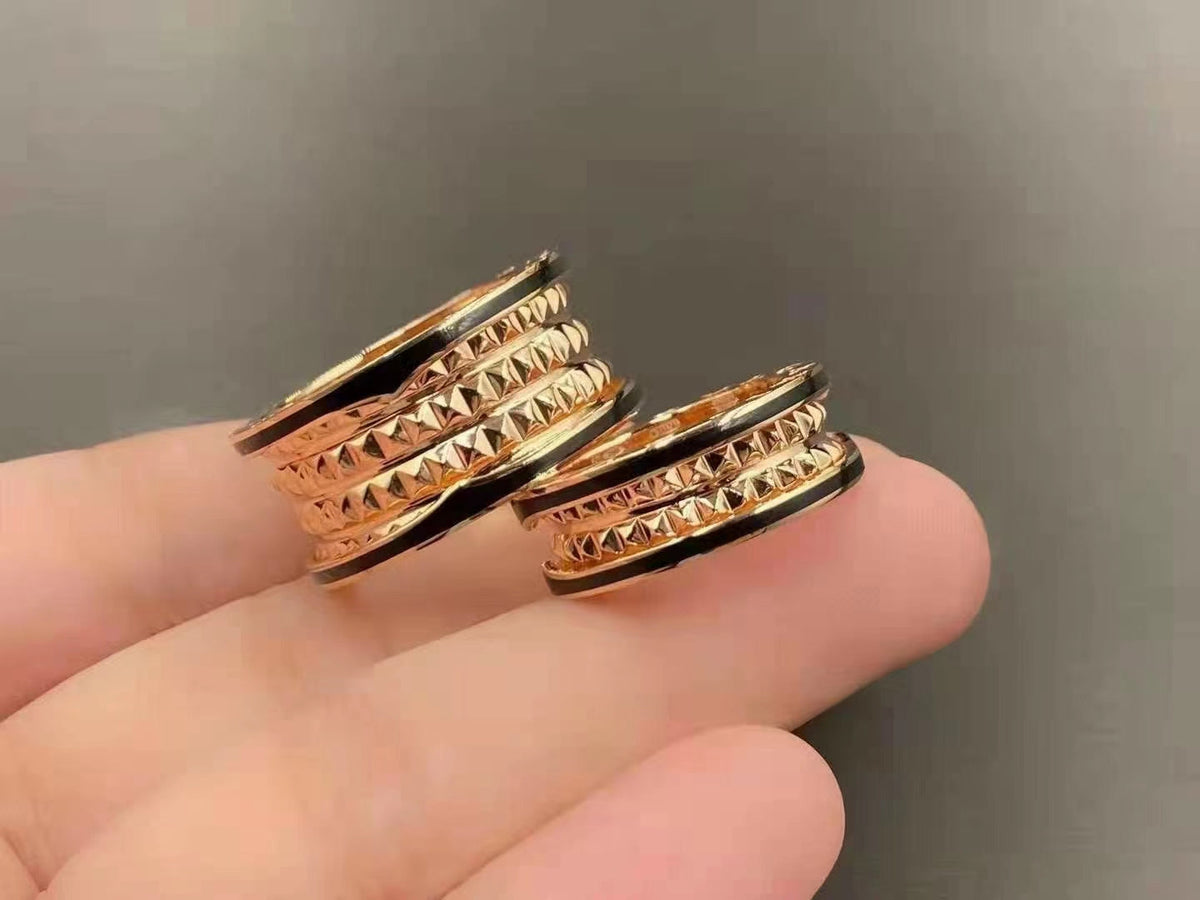 [⭐Shinejoy]ZERO 1 ROCK BLACK CERAMIC PINK GOLD LARGE MODEL