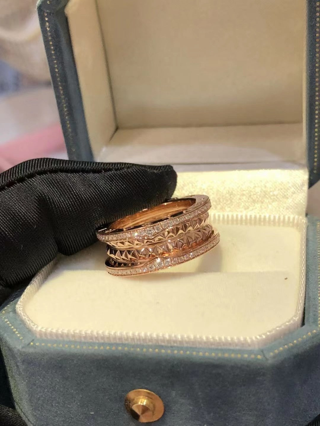 [⭐Shinejoy]ZERO 1 ROCK DIAMOND PINK GOLD