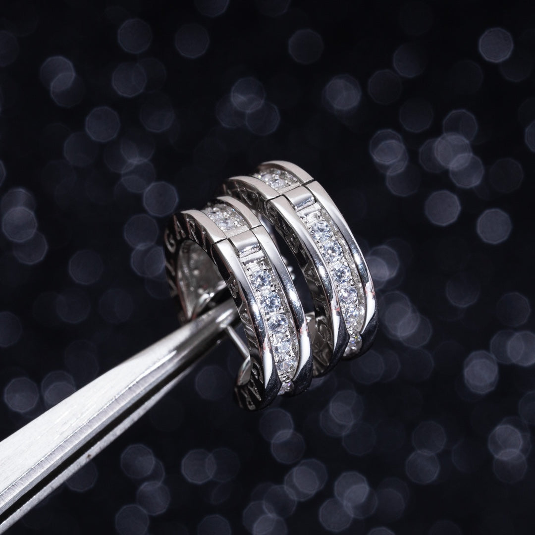 [⭐Shinejoy]ZERO 1 MINI SILVER DIAMOND EARRINGS
