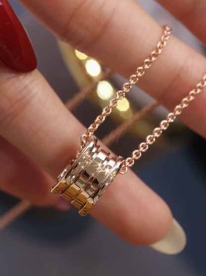 [⭐Shinejoy]ZERO 1 PINK GOLD NECKLACE