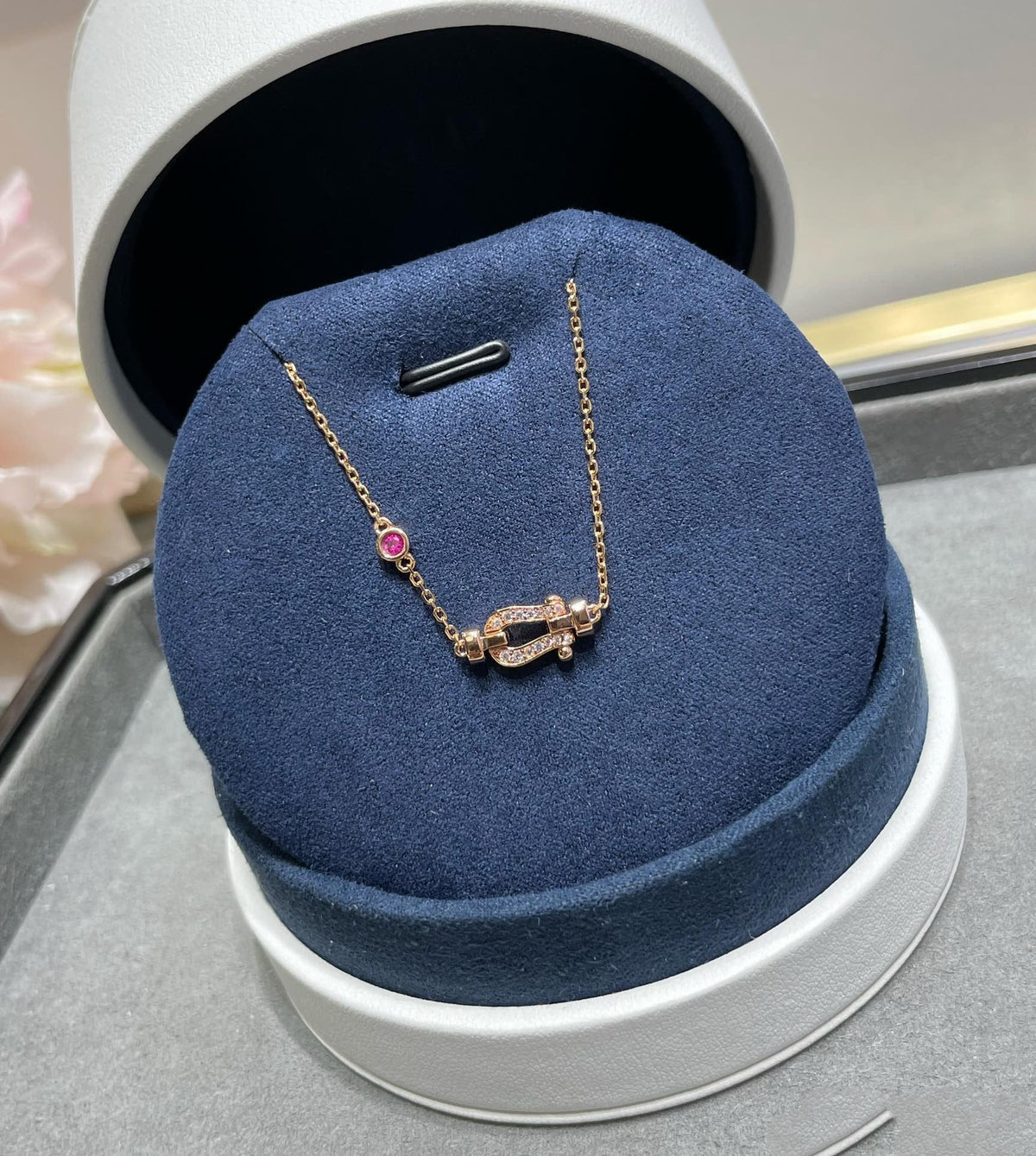 [⭐Shinejoy]FORCE 10 DIAMOND CHAIN LINK PINK GOLD BRACELET