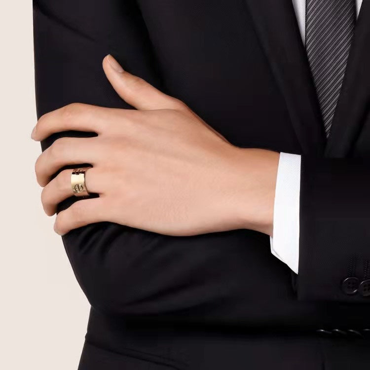 [⭐Shinejoy]LOVE 11MM LARGE RING