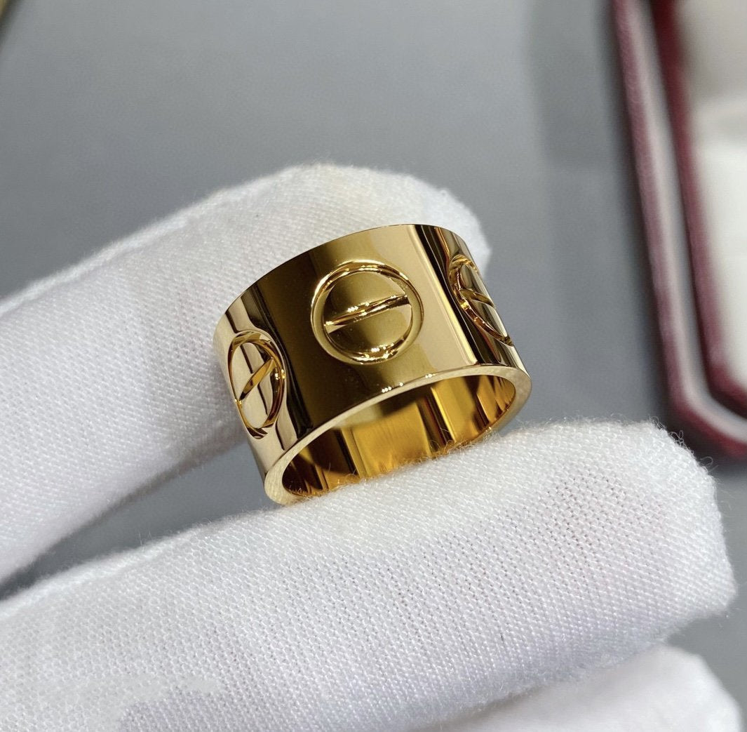 [⭐Shinejoy]LOVE 11MM LARGE RING