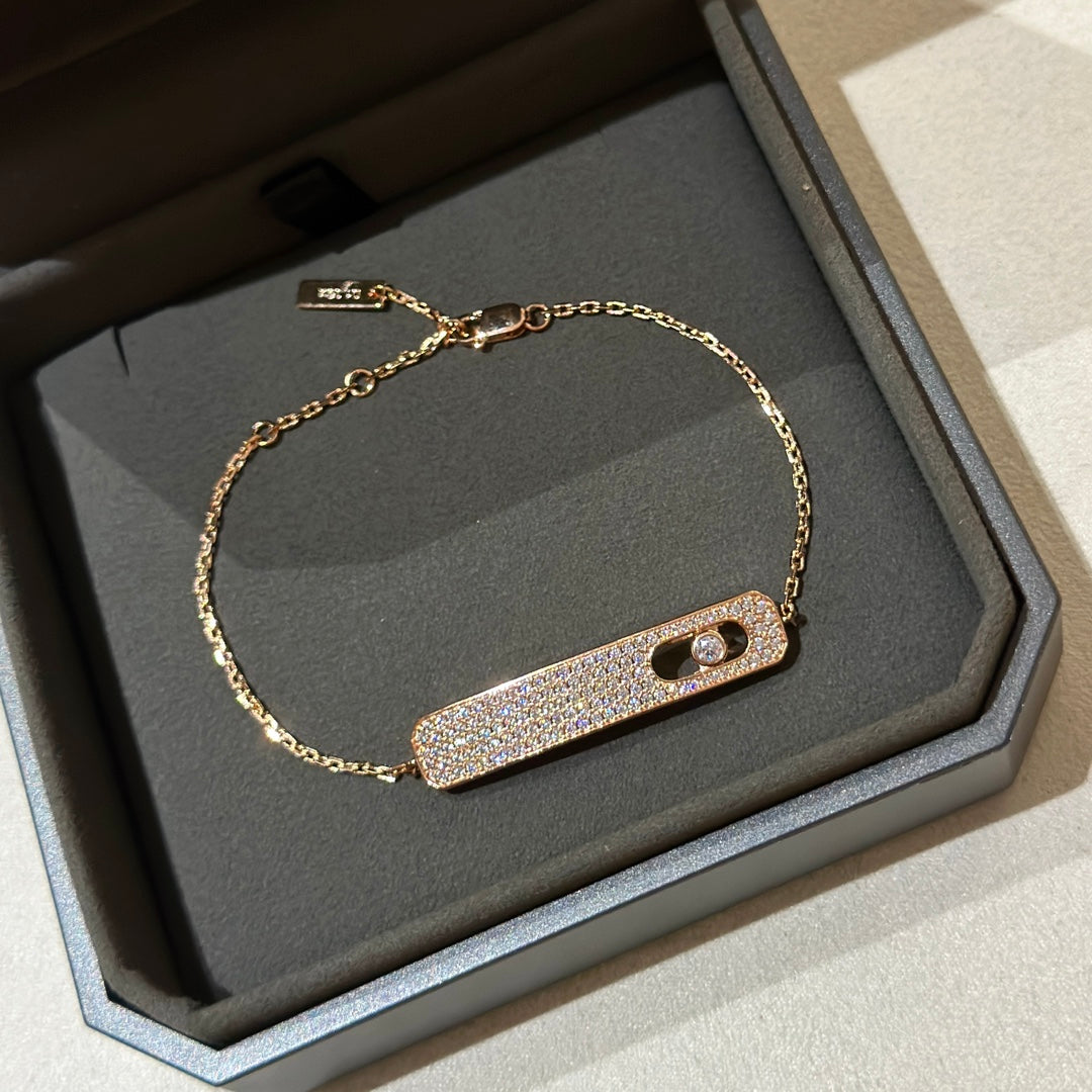 [⭐Shinejoy]MOVE CLASSIQUE DIAMOND PAVED BRACELET