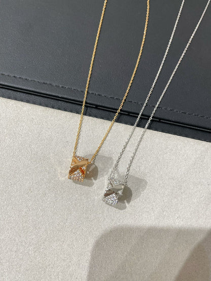 [⭐Shinejoy]LIENS EVIDENCE DIAMOND PAVED NECKLACE