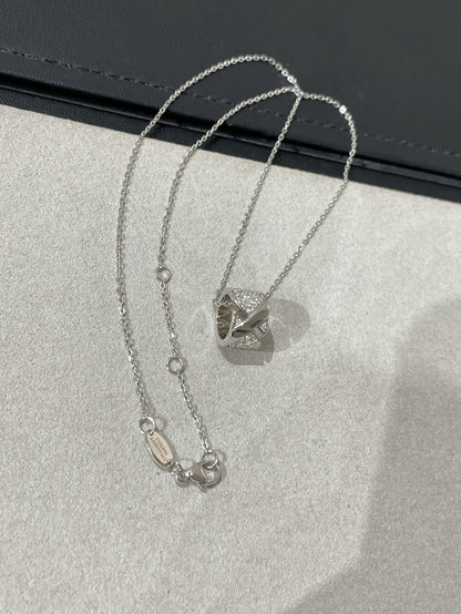 [⭐Shinejoy]LIENS EVIDENCE DIAMOND PAVED NECKLACE