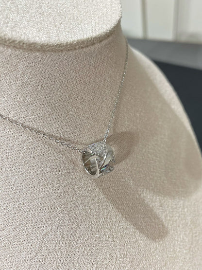[⭐Shinejoy]LIENS EVIDENCE DIAMOND PAVED NECKLACE