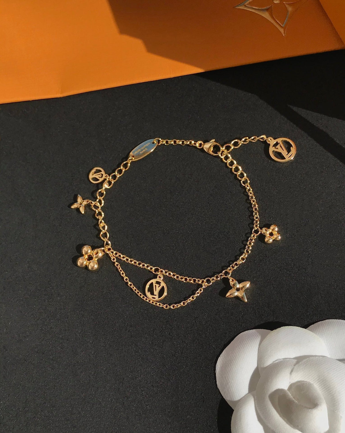 [⭐Shinejoy]BLOOMING PINK GOLD MOP BRACELET