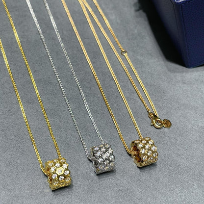 [⭐Shinejoy]BEE LOVE DIAMOND PAVED 3 ROW NECKLACE