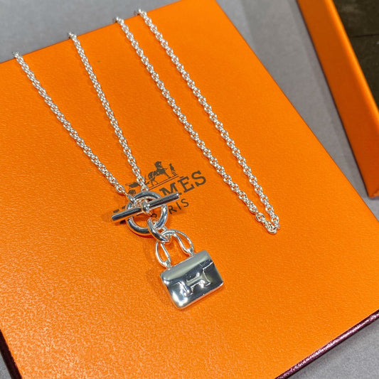 [⭐Shinejoy]CONSTANCE PEDANT SILVER NECKLACE